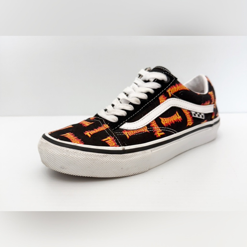Vans x Thrasher - Skate Old Skool Allover Thrasher Logo Sneakers - 7